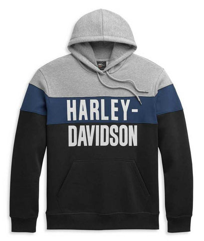 Harley-Davidson® Men's Block Letter Colorblocked Pullover Hoodie