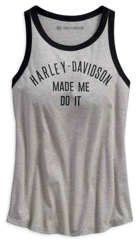 Harley-Davidson® Women's Made Me Do It Sleeveless Tank Top.