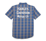 Harley Davidson Grey Plaid T-Shirt 96391-22vm