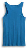 Harley-Davidson® Women's Genuine Motorcycles Sleeveless Tank Top - Deep Water Blue