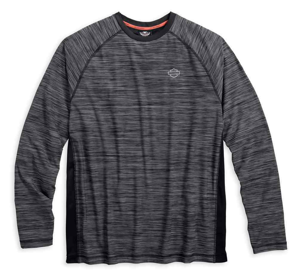 Harley-Davidson® Men's Performance Mesh Panel Long Sleeve Top