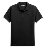 Harley-Davidson Men's Embossed Logo Knit Polo