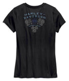 Harley-Davidson® Women's Camo Mesh Short Sleeve Tee