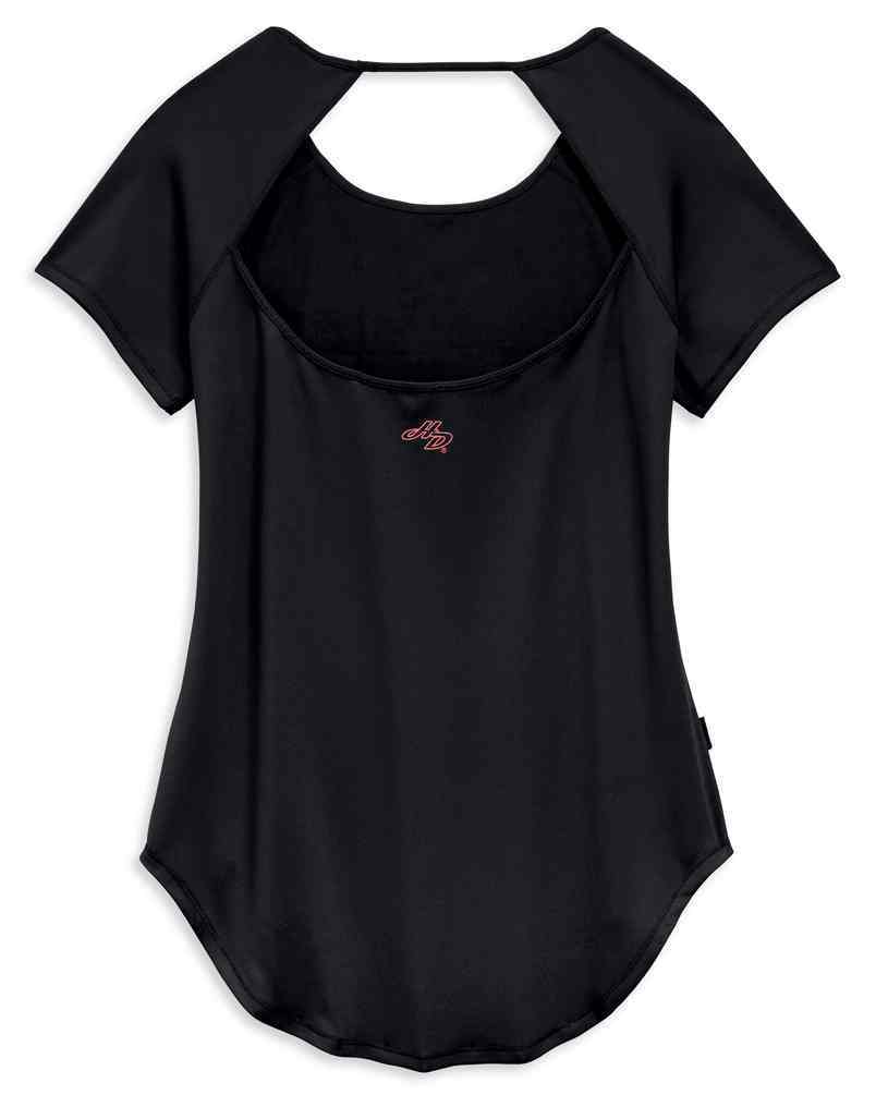 Harley-Davidson® Women's Performance Open Back Short Sleeve Tee.