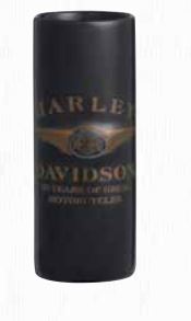 HARLEY-DAVIDSON 110TH ANNIVERSARY SMALL CERAMIC CORDIAL GLASS
