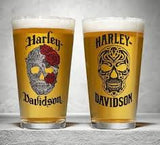 HARLEY-DAVIDSON® SKULL LOGO 2 SET PINT GLASS
