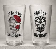 Harley-Davidson® Skull Logo 2 Set Pint Glass
