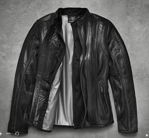 HARLEY-DAVIDSON WOMENS VENOS PERFORATED JACKET WITH COOLCORE TECHNOLOGY