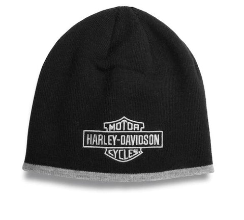 Harley-Davidson Men's Bar & Shield Two Tone Knit Hat