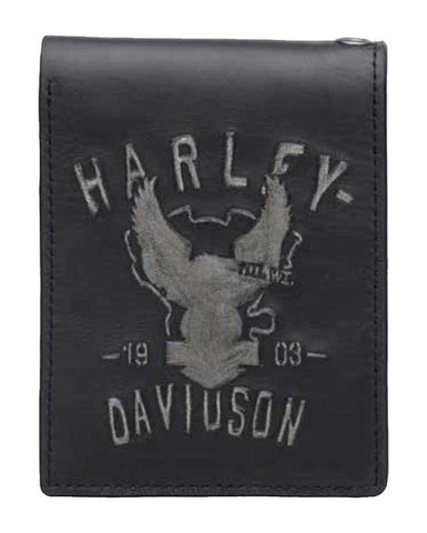 Harley-Davidson® Men's Shadow Eagle Bi-Fold Wallet