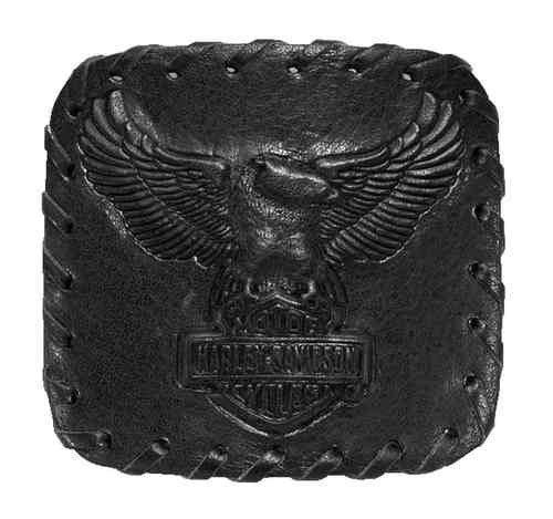Harley-Davidson® Matte Leather Embossed Eagle Belt Buckle, Black 97849-17vm