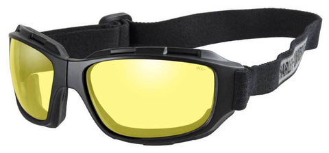 Harley-Davidson® Men's Bend Goggles, Yellow Lens/ Matte Black.