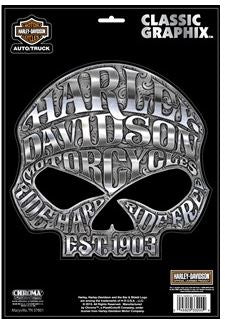 Harley-Davidson® Skull Classic 9" x 13" Decal