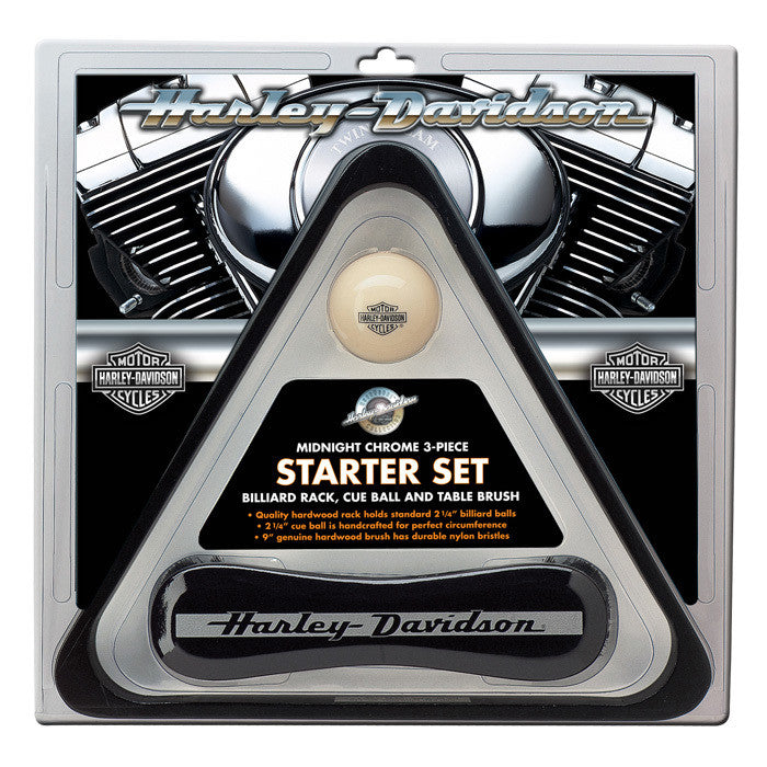 Harley-Davidson® Midnight Chrome Billiards Starter Set Hdl-10147