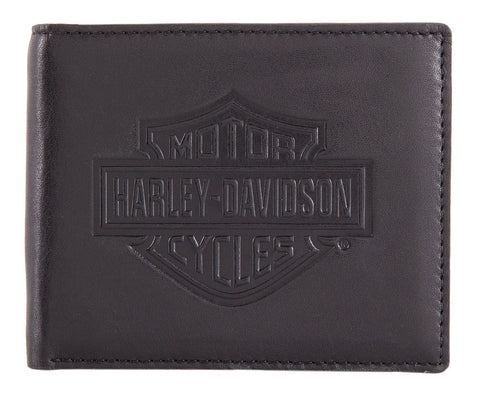 Harley-Davidson® Men's Classic Bi-Fold with Coin Pocket Wallet.