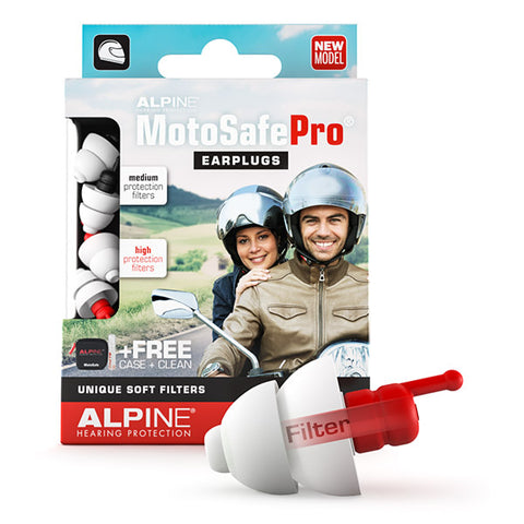 Alpine Motosafe Ear Plugs - Pro with Mini Grip
