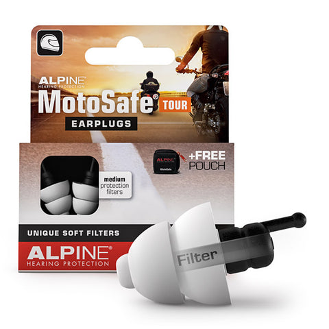 Alpine Motosafe Ear Plugs - Tour with Mini Grip