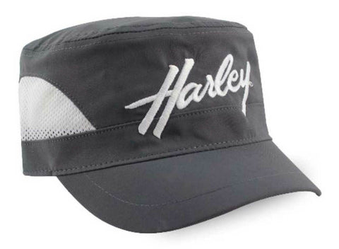 Harley-Davidson® Women's Sport H-D Mesh Painter's Cap, Gray & White