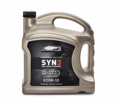 HARLEY-DAVIDSON GALLON SCREAMIN' EAGLE SYN3 FULL SYNTHETIC MOTORCYCLE LUBRICANT- SAE 20W50
