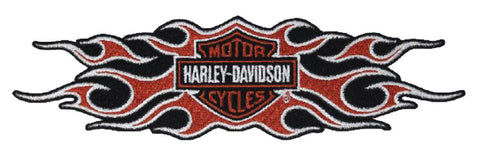 Harley-Davidson® Embroidered Flames Bar & Shield Emblem
