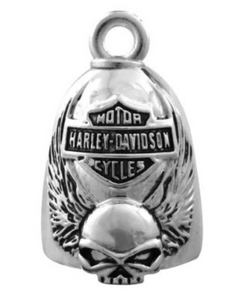 Harley-Davidson® H-D Ride Bell Winged Skull Bar & Shield - Hrb038